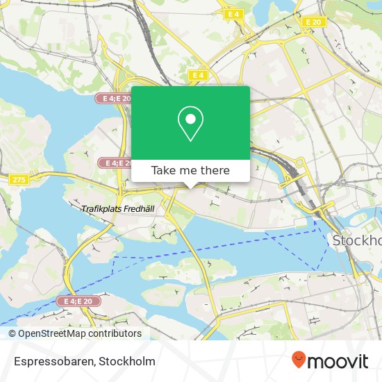 Espressobaren, Fridhemsgatan 15 SE-112 40 Stockholm map