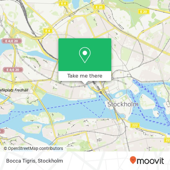 Bocca Tigris, Kungsholmsgatan 4A SE-112 27 Stockholm map