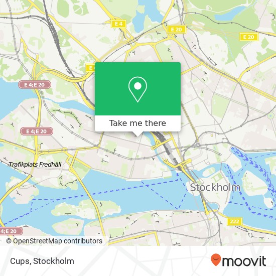 Cups, Fleminggatan 18 SE-112 26 Stockholm map