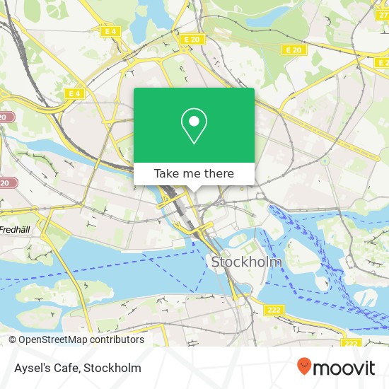 Aysel's Cafe, Gamla Brogatan 25 SE-111 20 Stockholm map