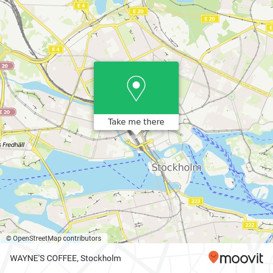 WAYNE'S COFFEE, Klarabergsviadukten 47 SE-111 64 Stockholm map