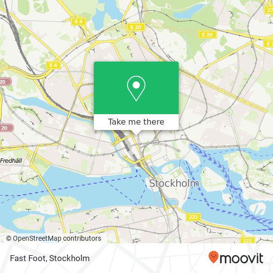 Fast Foot, Gamla Brogatan 25 SE-111 20 Stockholm map