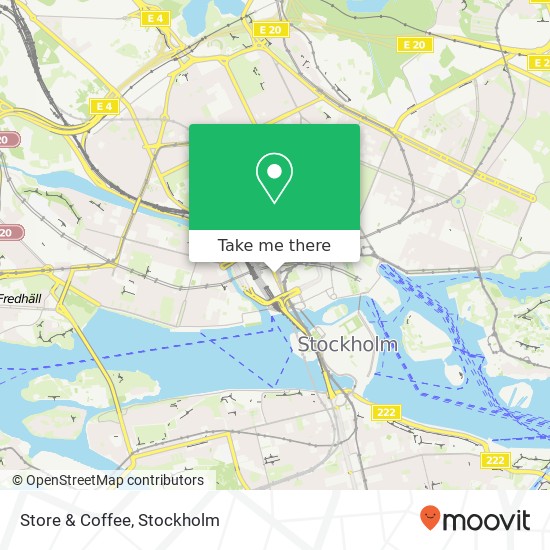 Store & Coffee, Vasagatan SE-111 20 Stockholm map
