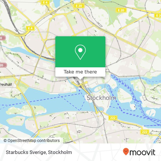 Starbucks Sverige, Centralplan 15 SE-111 20 Stockholm map