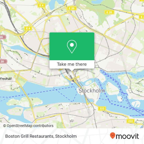 Boston Grill Restaurants, Vasagatan SE-111 20 Stockholm map