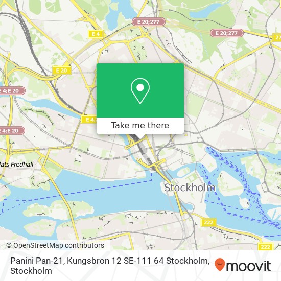 Panini Pan-21, Kungsbron 12 SE-111 64 Stockholm map