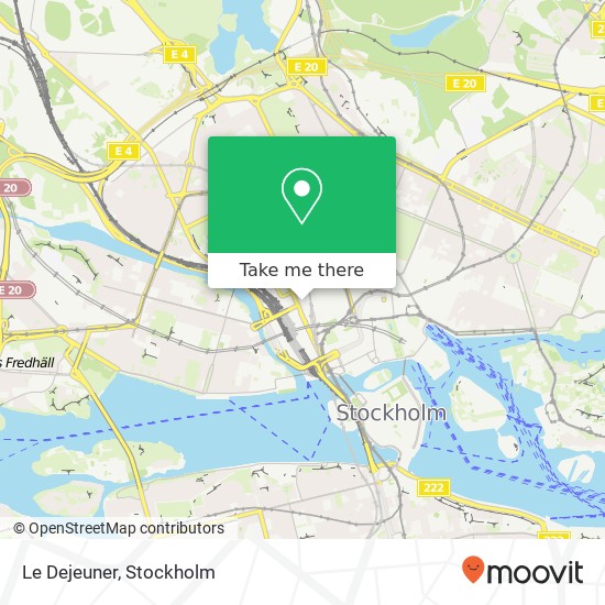 Le Dejeuner, Kungsgatan SE-111 22 Stockholm map