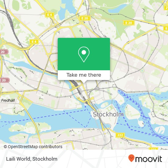 Laili World, Kungsgatan 57B SE-111 22 Stockholm map