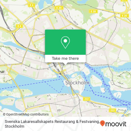 Svenska Lakaresallskapets Restaurang & Festvaning, Klara östra Kyrkogata 10 SE-111 52 Stockholm map