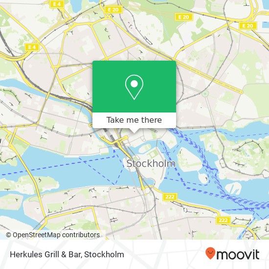 Herkules Grill & Bar, Herkulesgatan 16 SE-111 52 Stockholm map