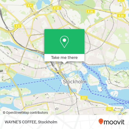 WAYNE'S COFFEE, Drottninggatan SE-111 51 Stockholm map