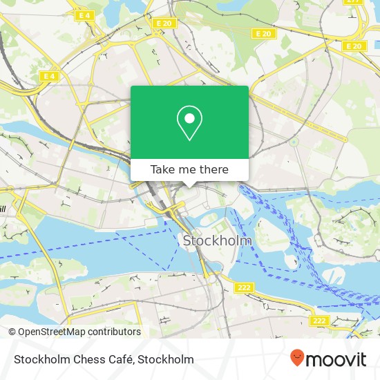 Stockholm Chess Café, Beridarebanan 1 SE-111 51 Stockholm map
