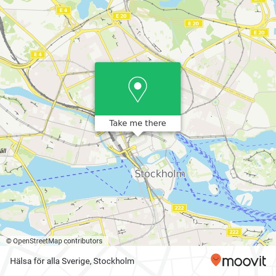 Hälsa för alla Sverige, Drottninggatan 31 SE-111 51 Stockholm map