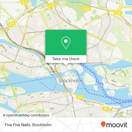 Five Five Nails, Regeringsgatan SE-111 53 Stockholm map