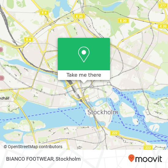 BIANCO FOOTWEAR, Bryggargatan 5 SE-111 21 Stockholm map