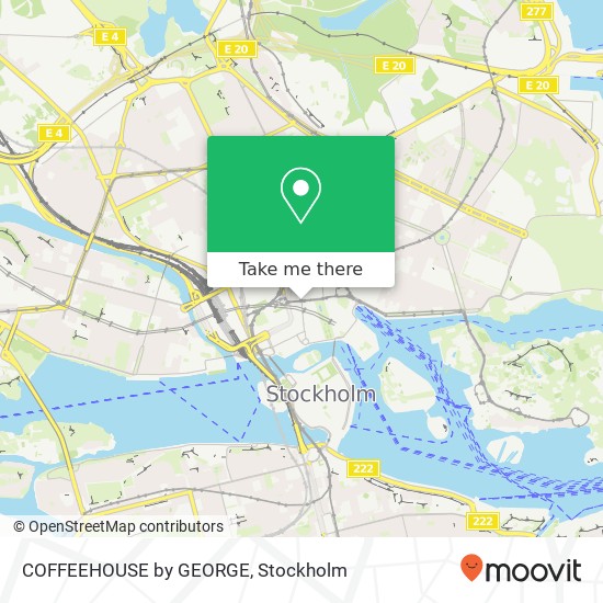 COFFEEHOUSE by GEORGE, Hamngatan 33 SE-111 47 Stockholm map