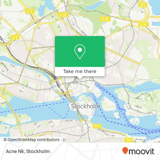 Acne Nk, Regeringsgatan SE-111 56 Stockholm map