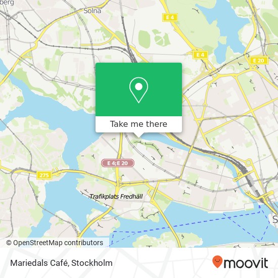Mariedals Café, Hornsbergs strand 14 SE-112 17 Stockholm map
