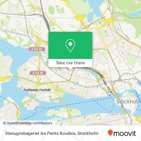 Stenugnsbageriet les Petits Boudins, Fridhemsgatan 60 SE-112 46 Stockholm map