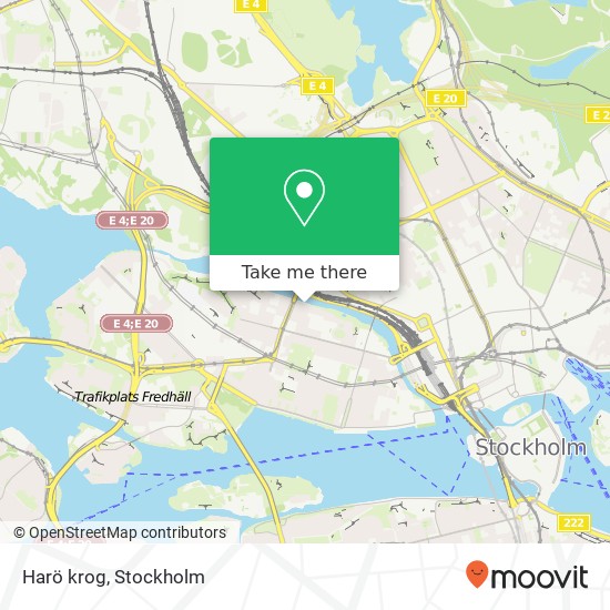 Harö krog, Kungsholms strand 121 SE-112 33 Stockholm map