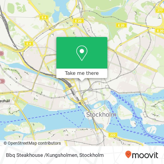 Bbq Steakhouse /Kungsholmen, Kungsgatan 54 SE-111 22 Stockholm map