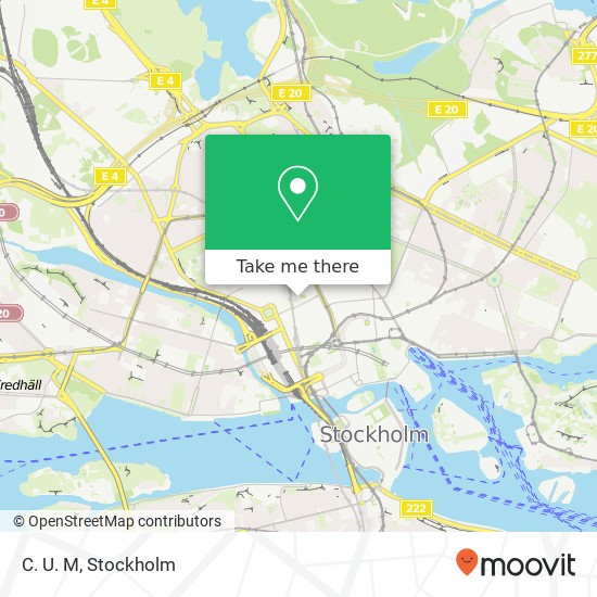 C. U. M, Drottninggatan 71 SE-111 36 Stockholm map