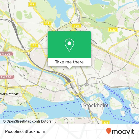 Piccolino, Tegnérgatan SE-111 61 Stockholm map