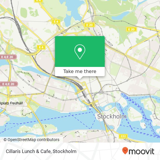 Cillan's Lunch & Cafe, Wallingatan 40 SE-111 24 Stockholm map