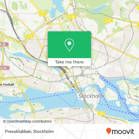 Pressklubben, Vasagatan 50 SE-111 20 Stockholm map