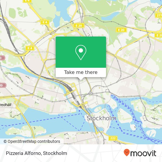 Pizzeria Alforno, Drottninggatan 88 SE-111 36 Stockholm map