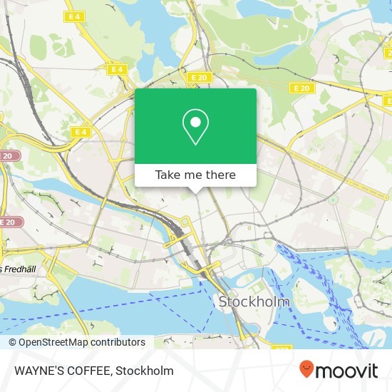 WAYNE'S COFFEE, Drottninggatan 81 SE-111 60 Stockholm map