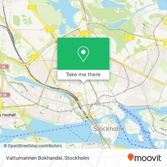 Vattumannen Bokhandel map