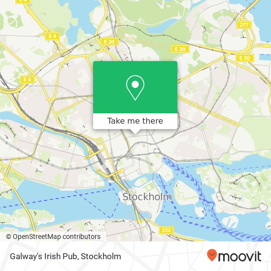 Galway's Irish Pub, Kungsgatan 24 SE-111 35 Stockholm map