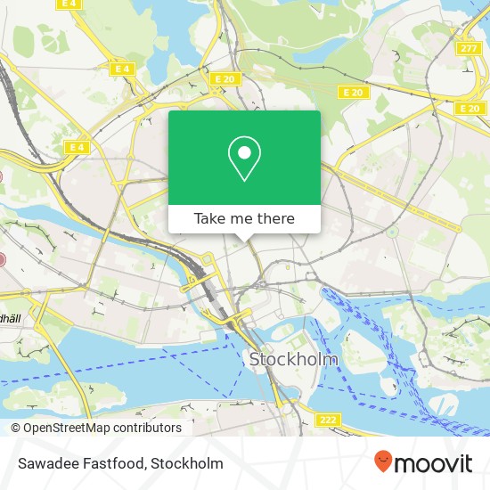 Sawadee Fastfood, Olof Palmes gata SE-111 37 Stockholm map