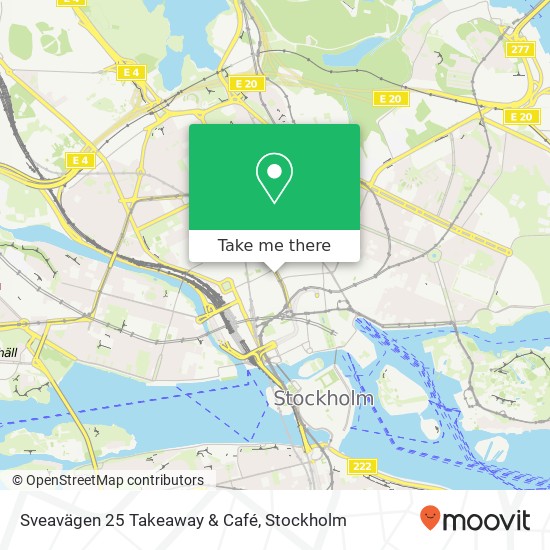 Sveavägen 25 Takeaway & Café, Sveavägen 25 SE-111 34 Stockholm map