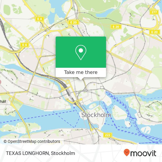 TEXAS LONGHORN, Kungsgatan 44 SE-111 35 Stockholm map