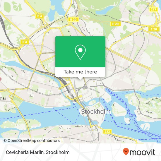 Cevicheria Marlin, Gamla Brogatan SE-111 20 Stockholm map