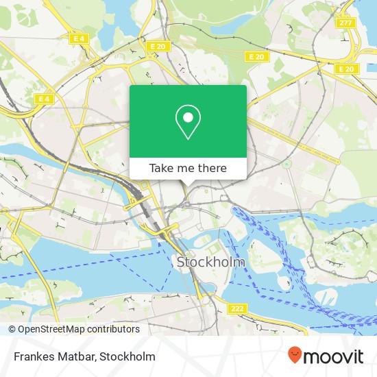 Frankes Matbar, SE-111 57 Stockholm map