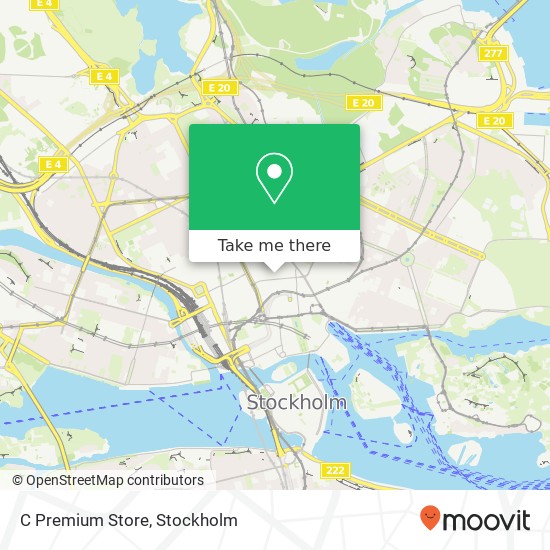 C Premium Store, Regeringsgatan 77 SE-111 39 Stockholm map