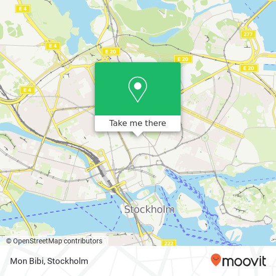 Mon Bibi, Regeringsgatan 87 SE-111 39 Stockholm map