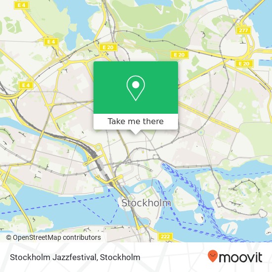 Stockholm Jazzfestival map
