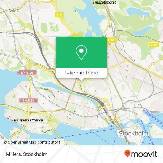 Millers, Odengatan 98 SE-113 22 Stockholm map