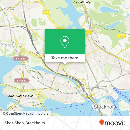 Shoe Shop, Odengatan 94 SE-113 22 Stockholm map