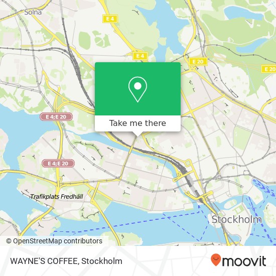 WAYNE'S COFFEE, Sankt Eriksplan 15 SE-113 20 Stockholm map