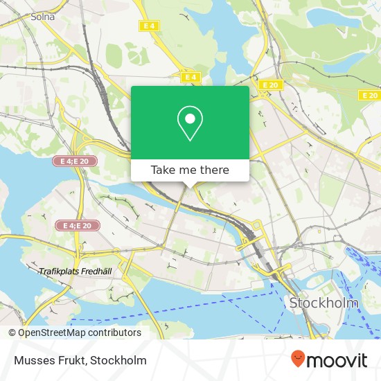 Musses Frukt, SE-113 20 Stockholm map