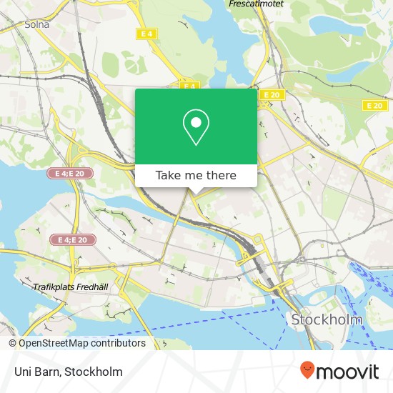 Uni Barn, Odengatan 102 SE-113 20 Stockholm map