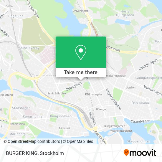 BURGER KING map