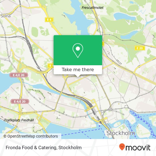 Fronda Food & Catering, Dalagatan 54 SE-113 24 Stockholm map