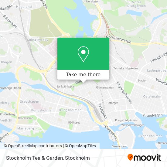 Stockholm Tea & Garden map