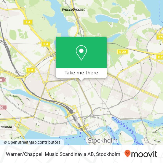 Warner / Chappell Music Scandinavia AB, Rehnsgatan 20 SE-113 57 Stockholm map